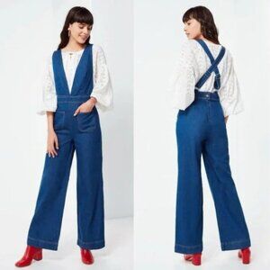 BDG Urban Outfitters Denim Jumpsuit – Deep V Overalls